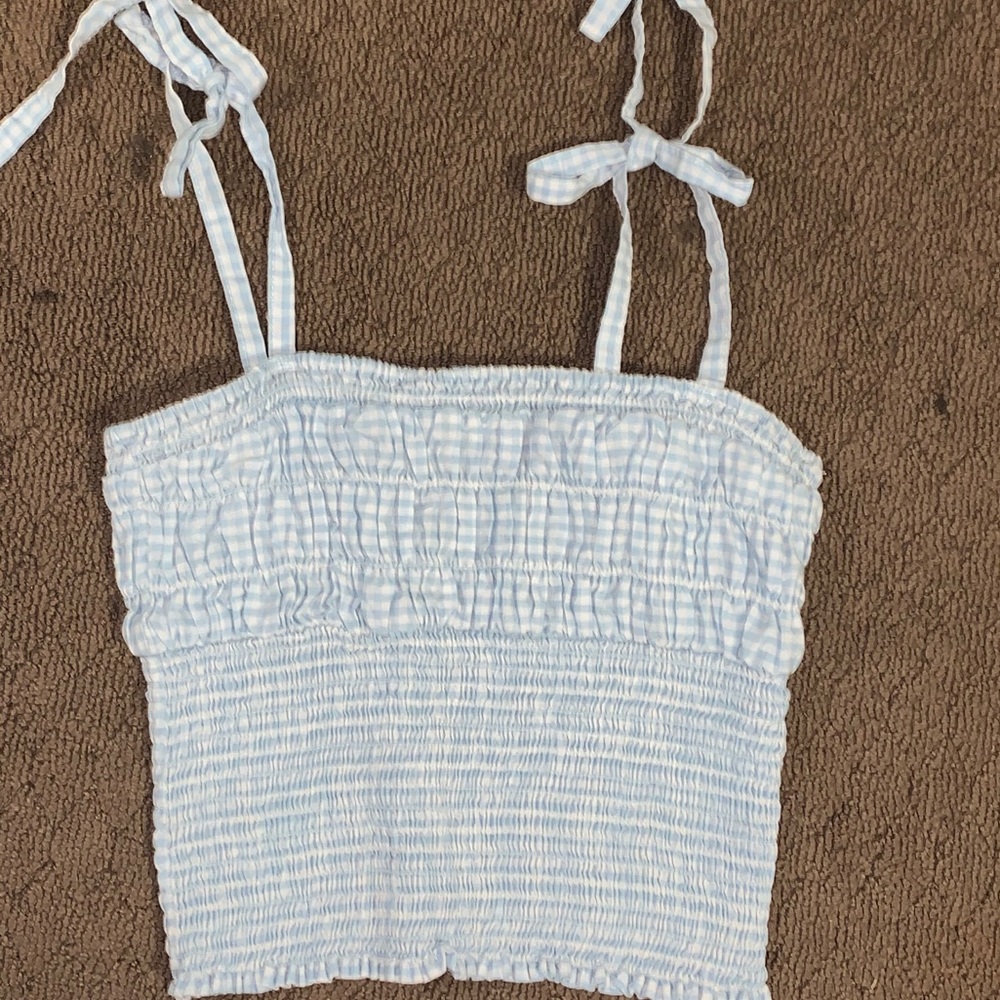 Gingham crop top